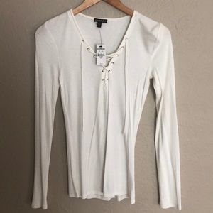 Express lace weight long sleeve top